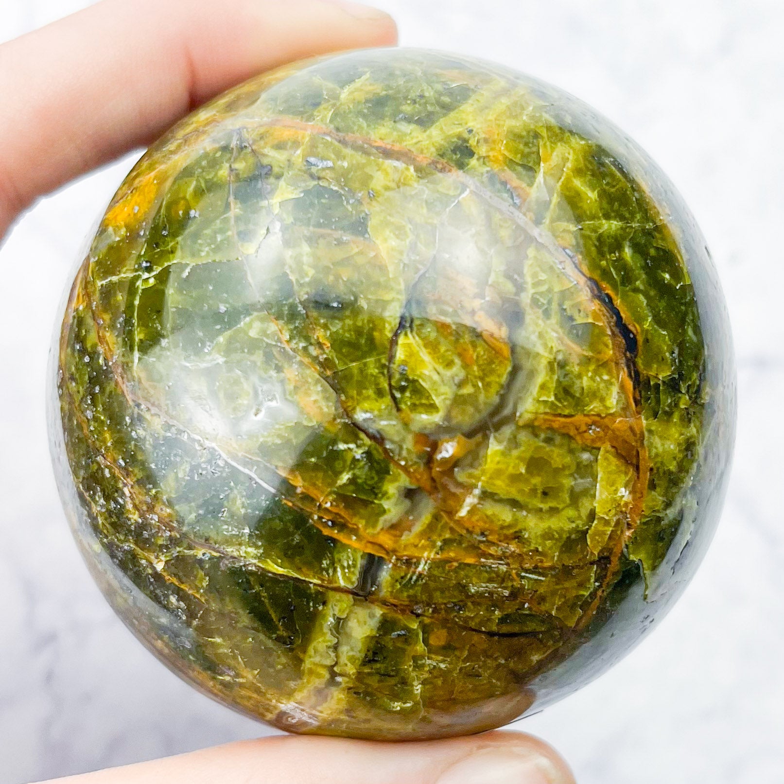 2.25 Inch Green Opal Sphere B56