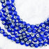 8mm Blue Evil Eye Glass Bead Strand A10