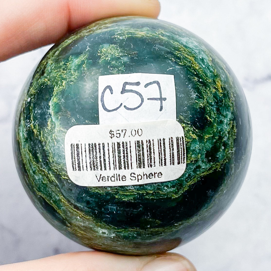 2 Inch Verdite Sphere C57