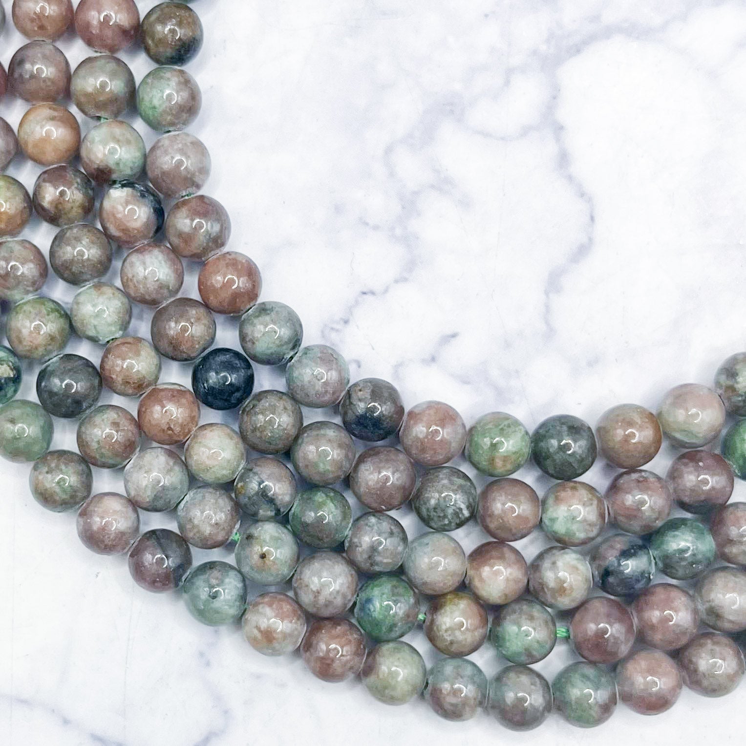 10mm Kashgar Garnet Bead Half Strand L22