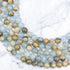 6mm Blue Onyx Bead Half Strand R16