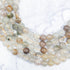 8mm Fall Rutile Quartz Bead Strand L24