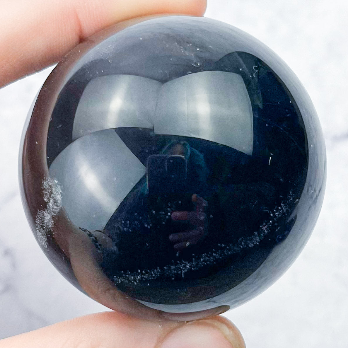 2 Inch Rainbow Obsidian Sphere P52