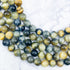 10mm Golden / Blue Tiger's Eye Bead Strand Z28