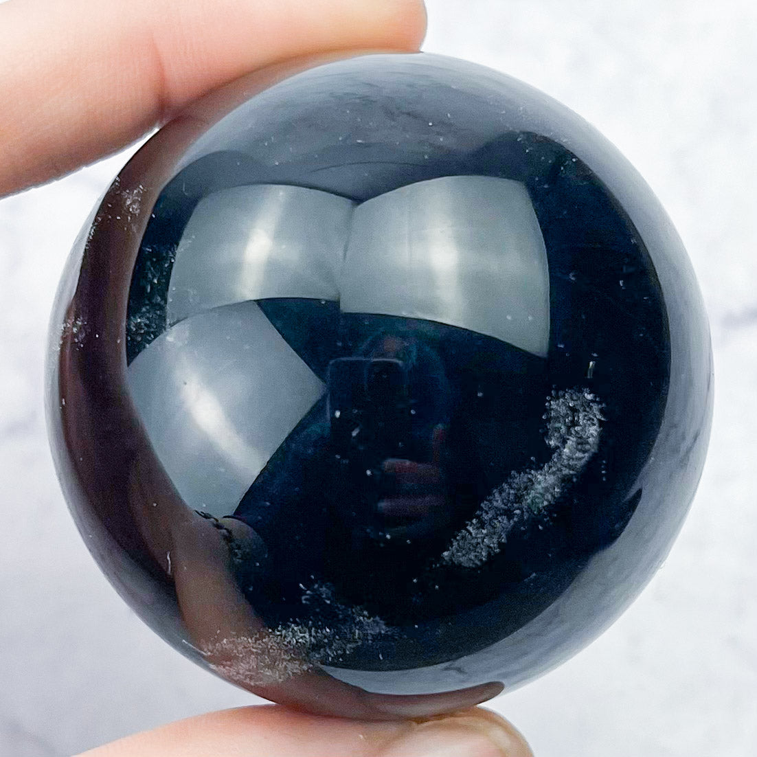 2 Inch Rainbow Obsidian Sphere P52