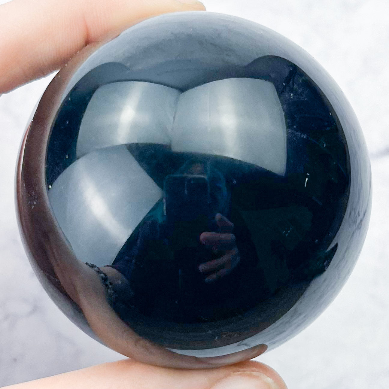 2.25 Inch Rainbow Obsidian Sphere C72