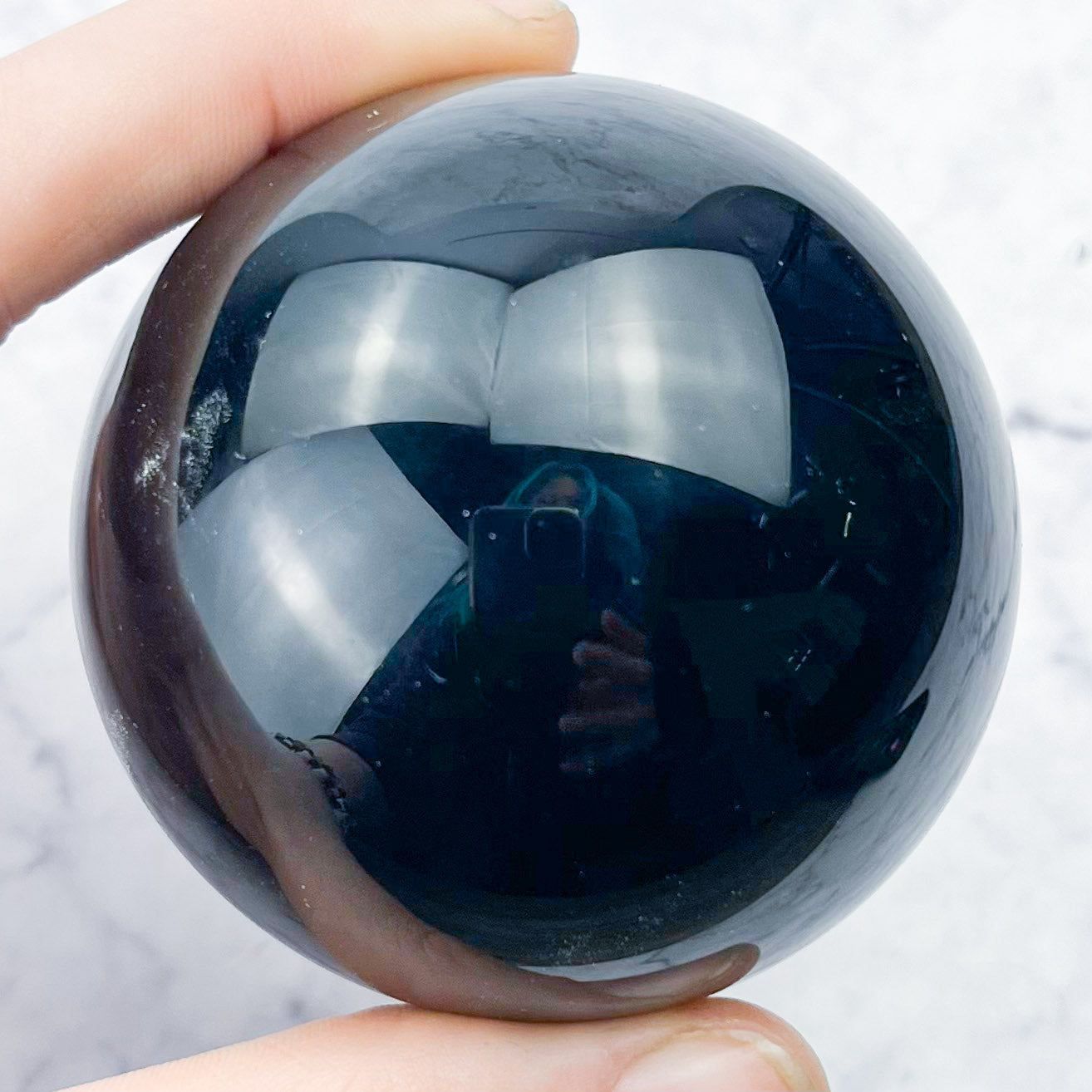 2.25 Inch Rainbow Obsidian Sphere C72