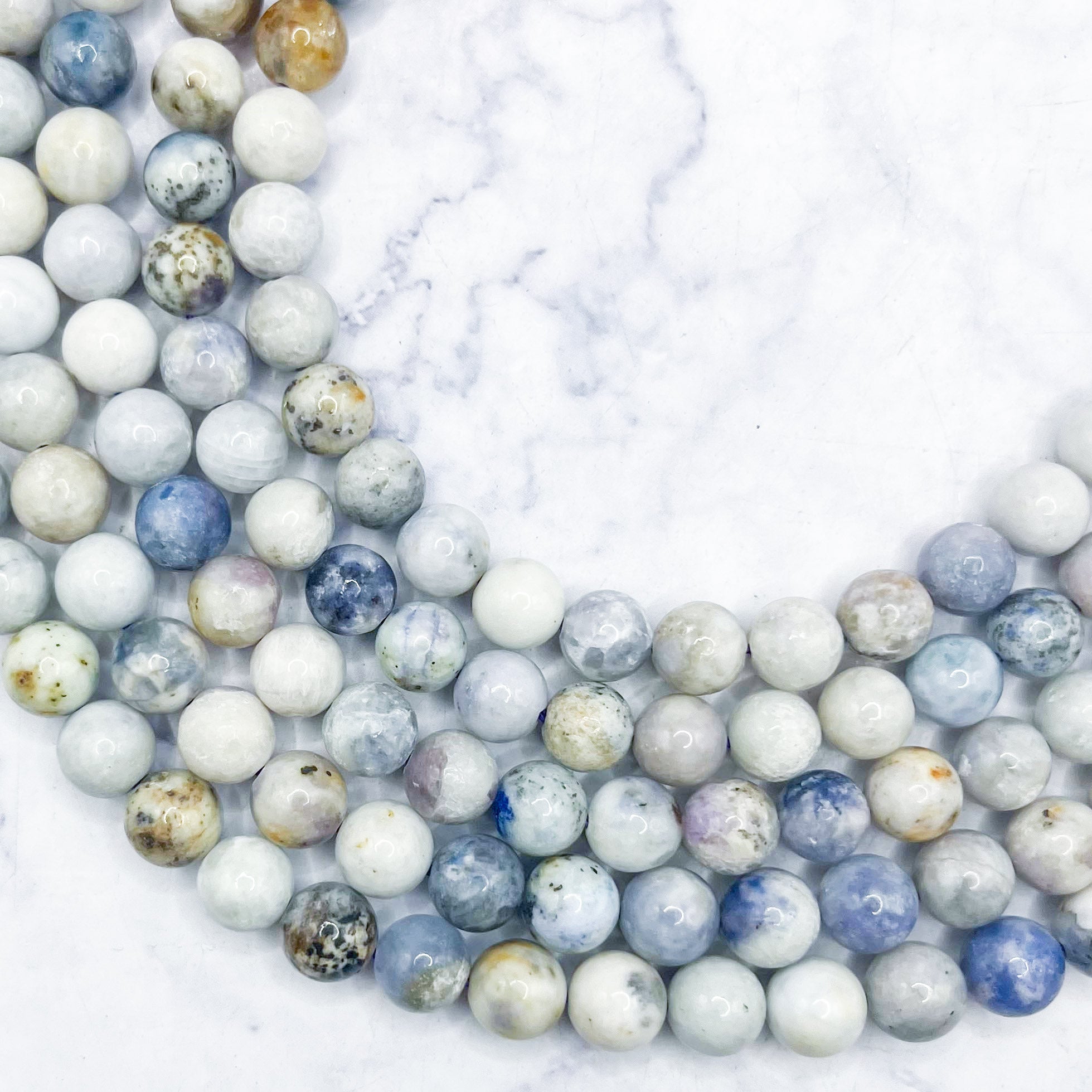 8mm Hackmanite Bead Half Strand H26