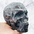 5 Inch Garnet in Arfvedsonite Skull Carving