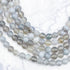 6mm Grey Banded Agate Bead Strand Q10