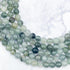 6mm Green Phantom Rabbit Hair Quartz Bead Strand T20
