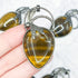 52mm Tiger's Eye Drop Pendant with Dragonfly K10