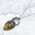 52mm Tiger's Eye Drop Pendant with Dragonfly K10