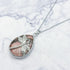 40mm Rhodonite Teardrop with Dragonfly Overlay Pendant R10