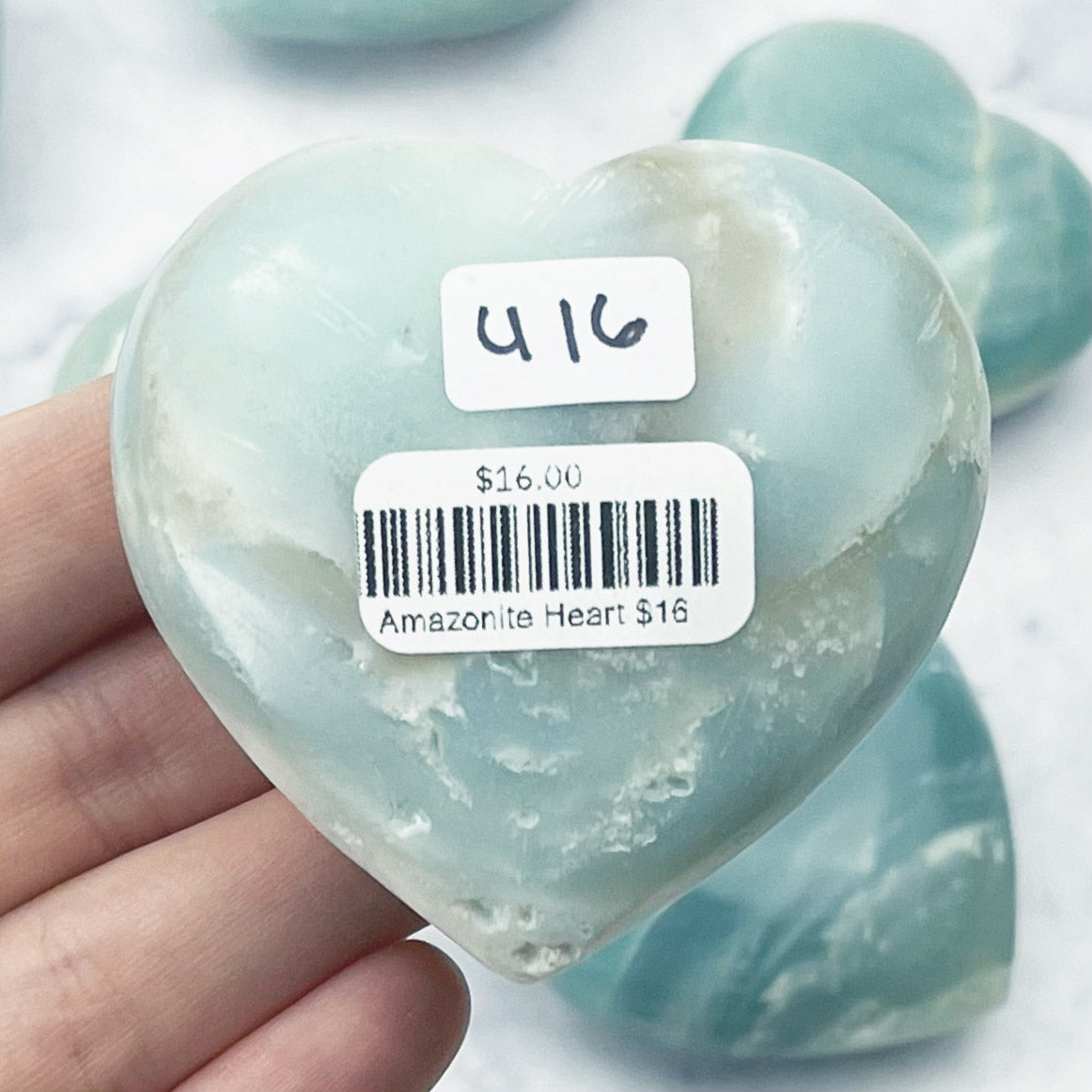 Amazonite Heart $16