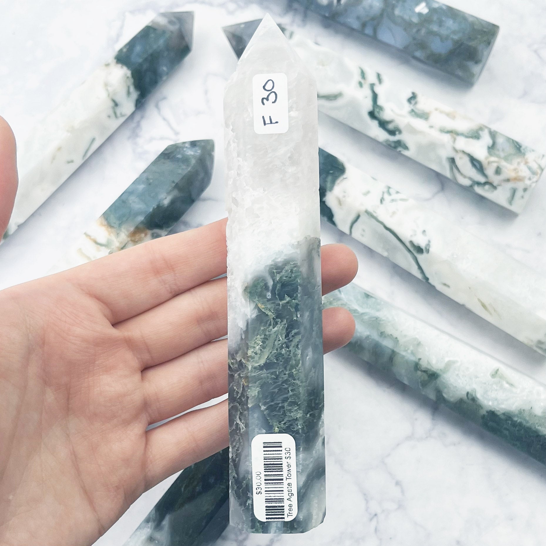 Tree Agate Tower $30