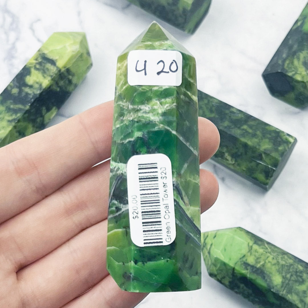 Green Opal Tower $20