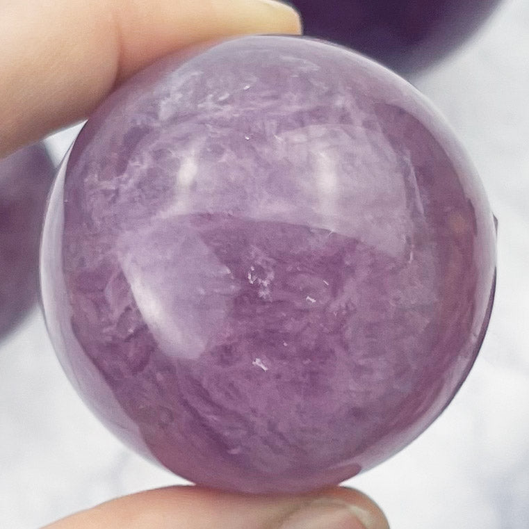 Purple Fluorite Sphere $26