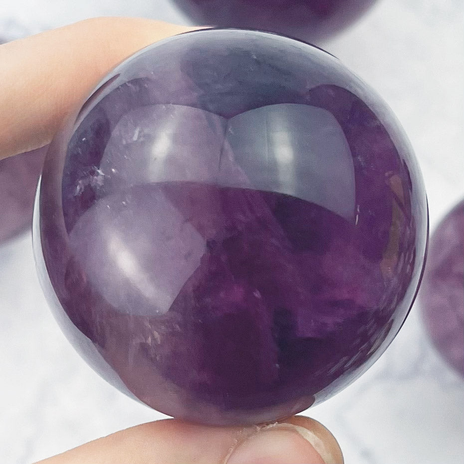 Purple Fluorite Sphere $36
