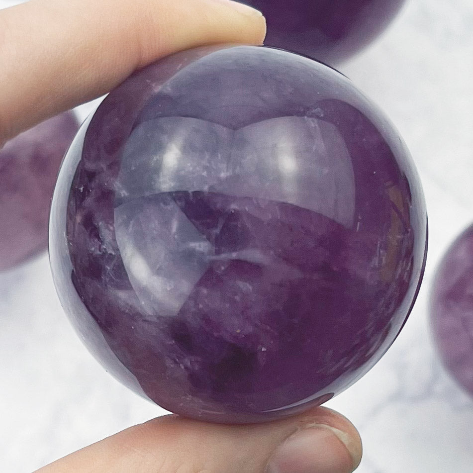 Purple Fluorite Sphere $36