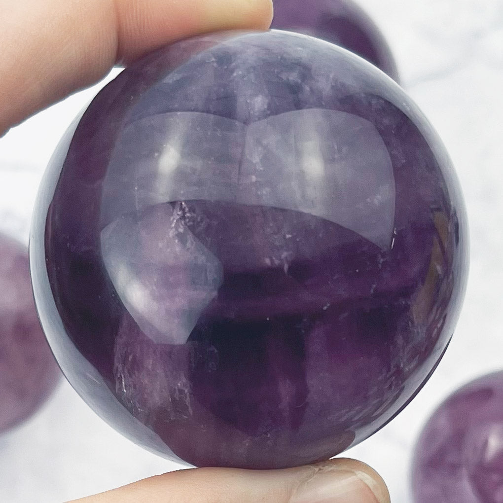 Purple Fluorite Sphere $50