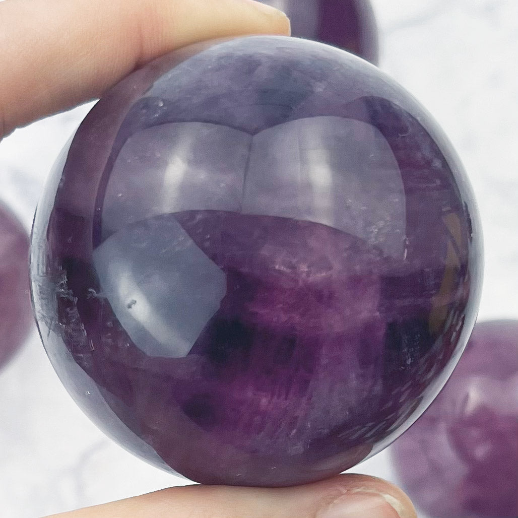 Purple Fluorite Sphere $50