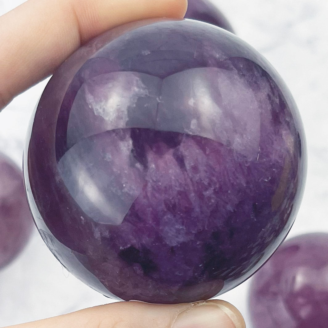 Purple Fluorite Sphere $50