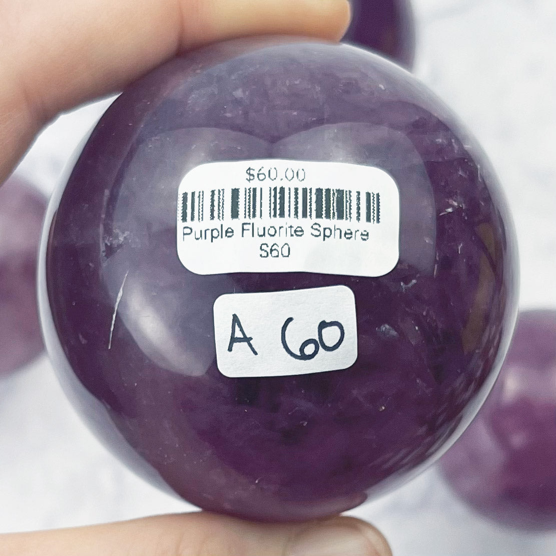 Purple Fluorite Sphere $60