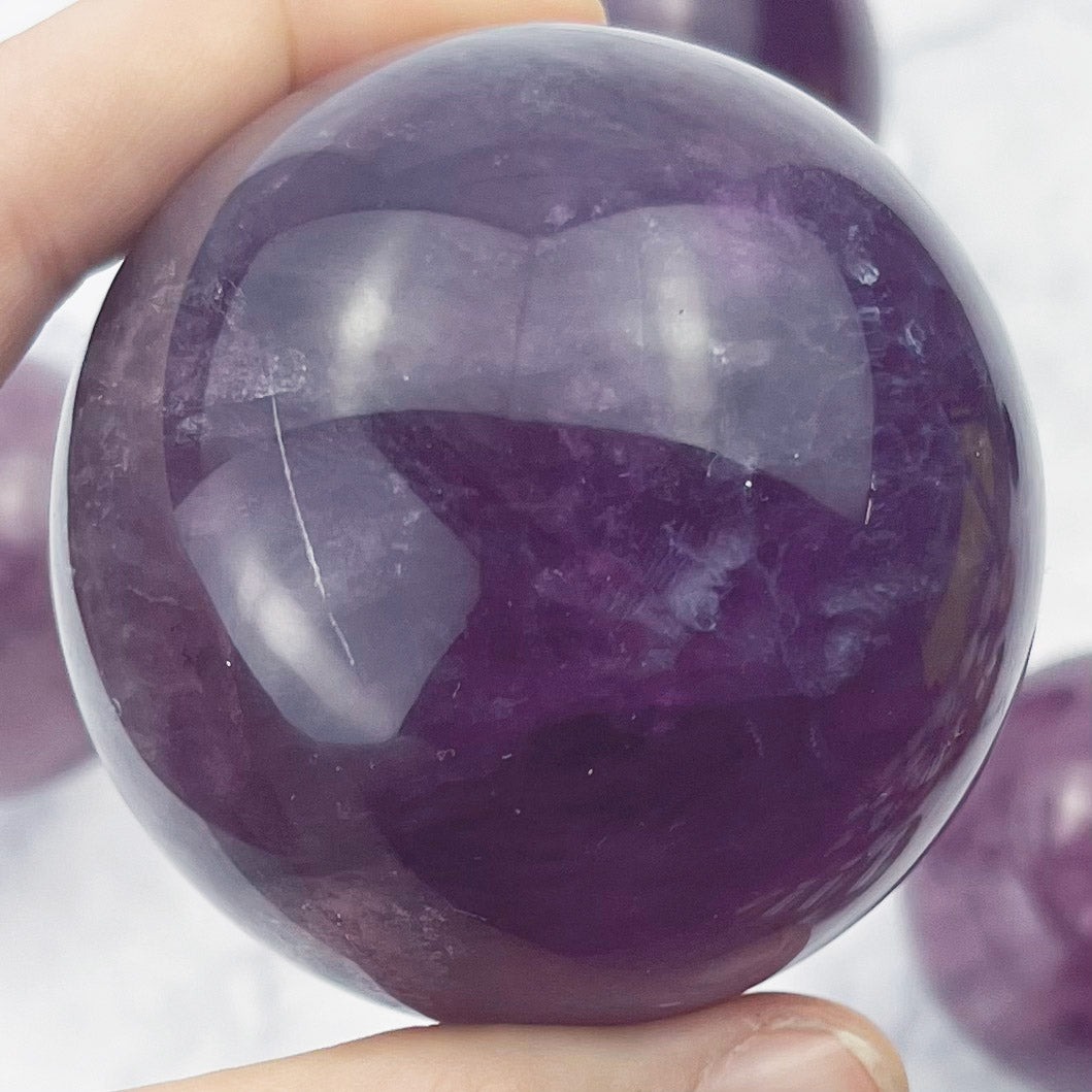 Purple Fluorite Sphere $60