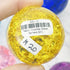 Yellow Crackle Glass Sphere $20