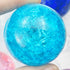 Teal Crackle Glass Sphere $20