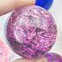 Purple Crackle Glass Sphere $20