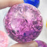 Purple Crackle Glass Sphere $20