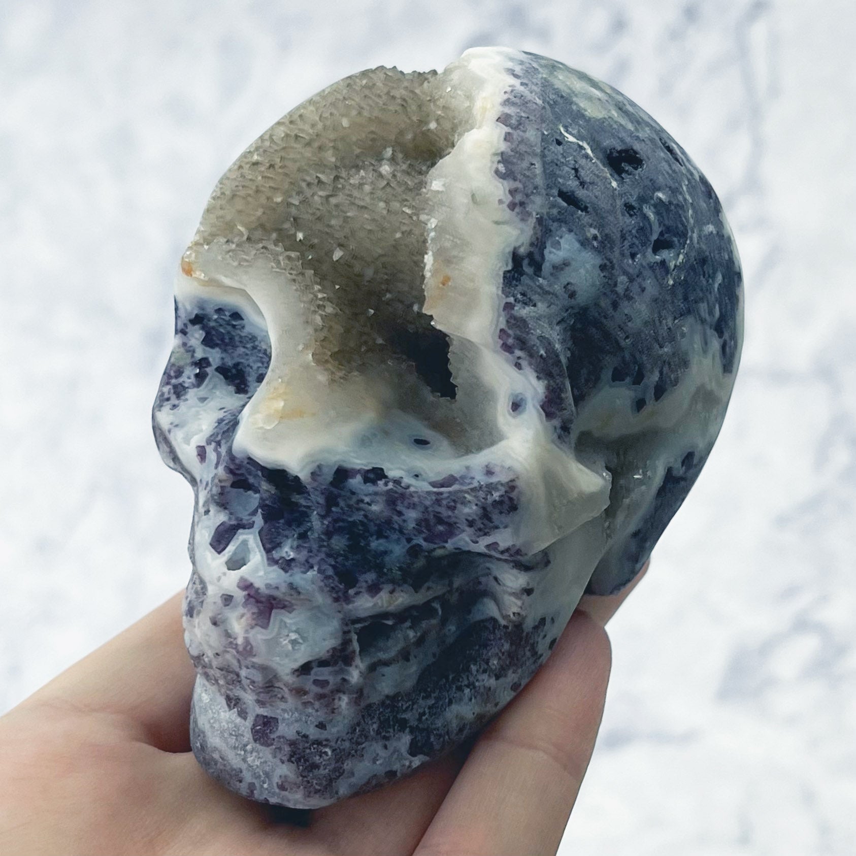 Fluorite/Sphalerite Skulls $80