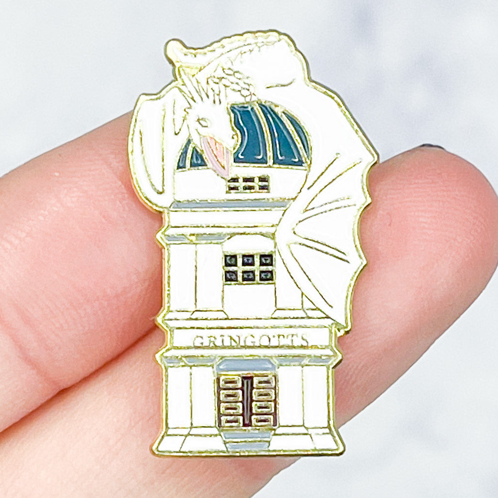 Gringotts Bank Dragon Enamel Pin