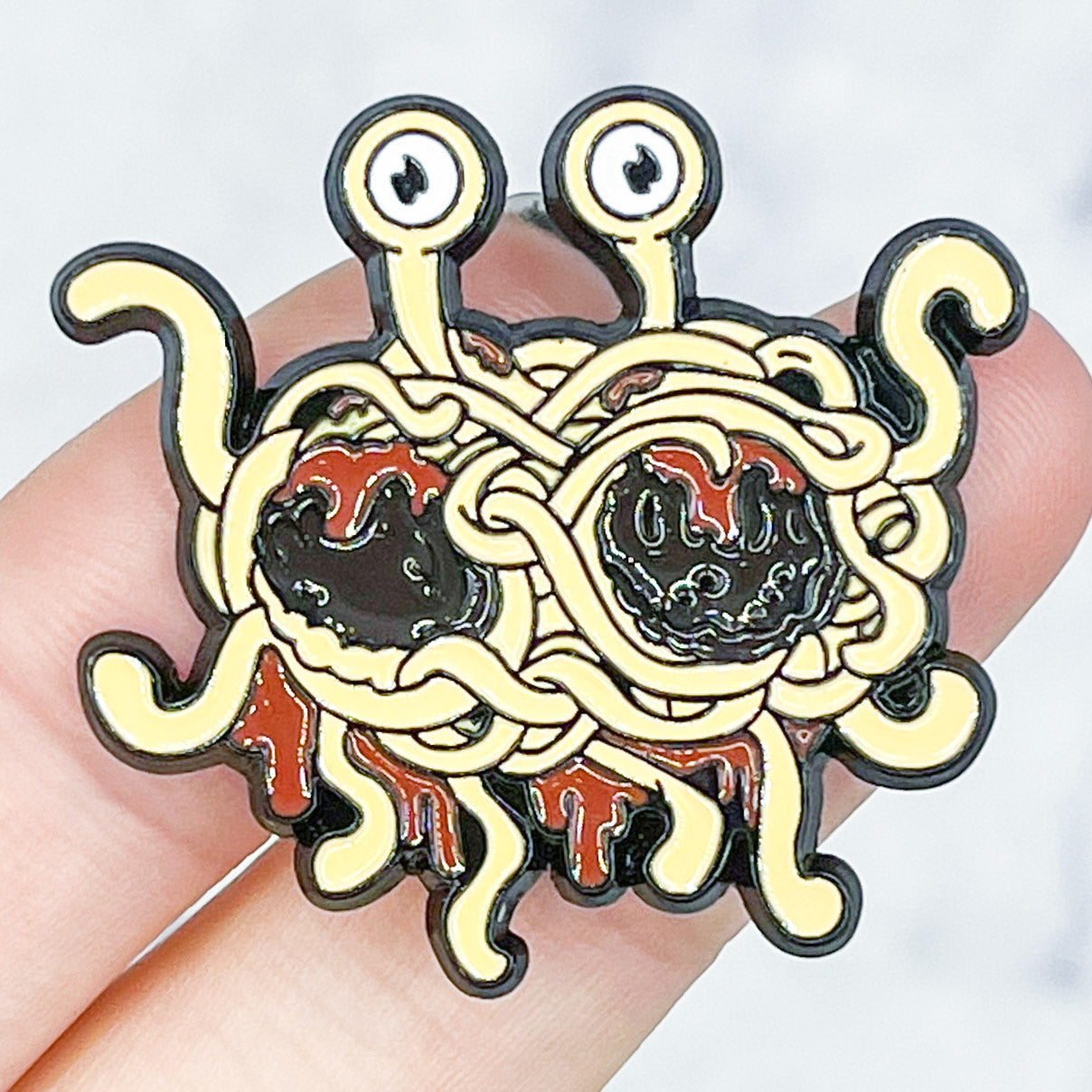 Flying Spaghetti Monster Enamel Pin