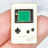 1 Inch White Gameboy Pin D6