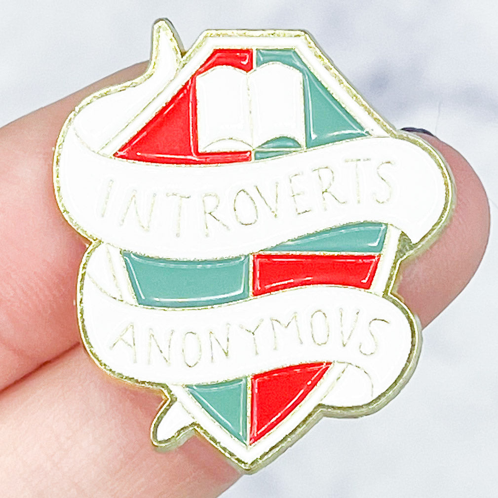 Introverts Anonymous Enamel Pin