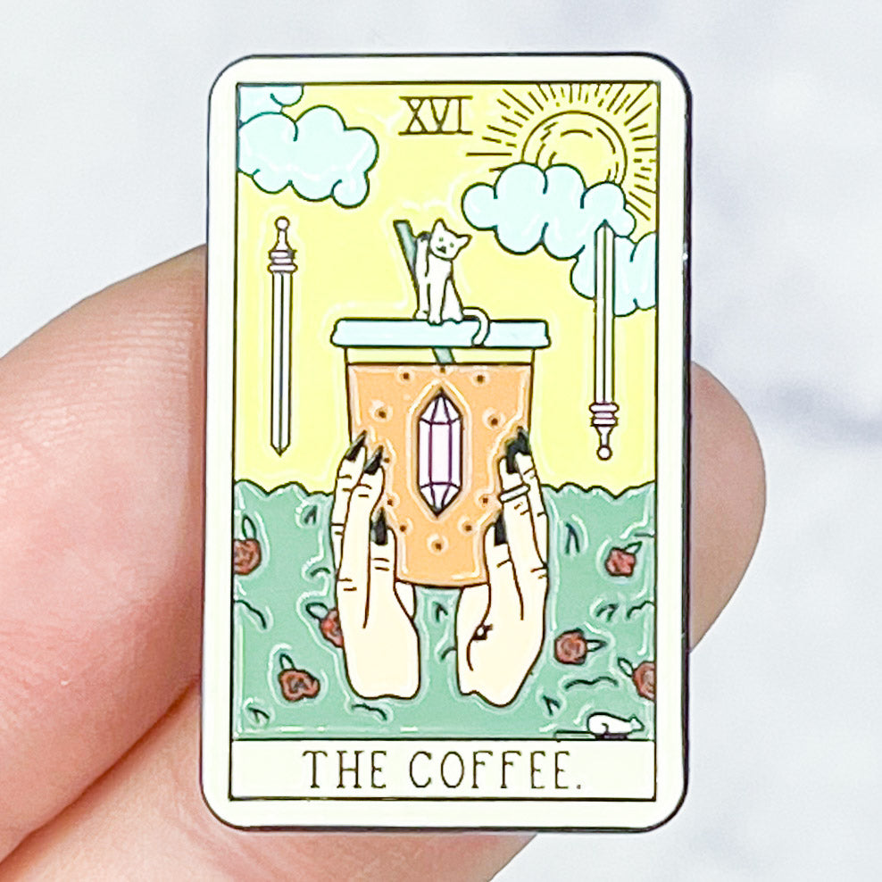 "The Coffee" Tarot Card Enamel Pin