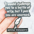 William Shakespeare "Battle Of Wits" Enamel Pin