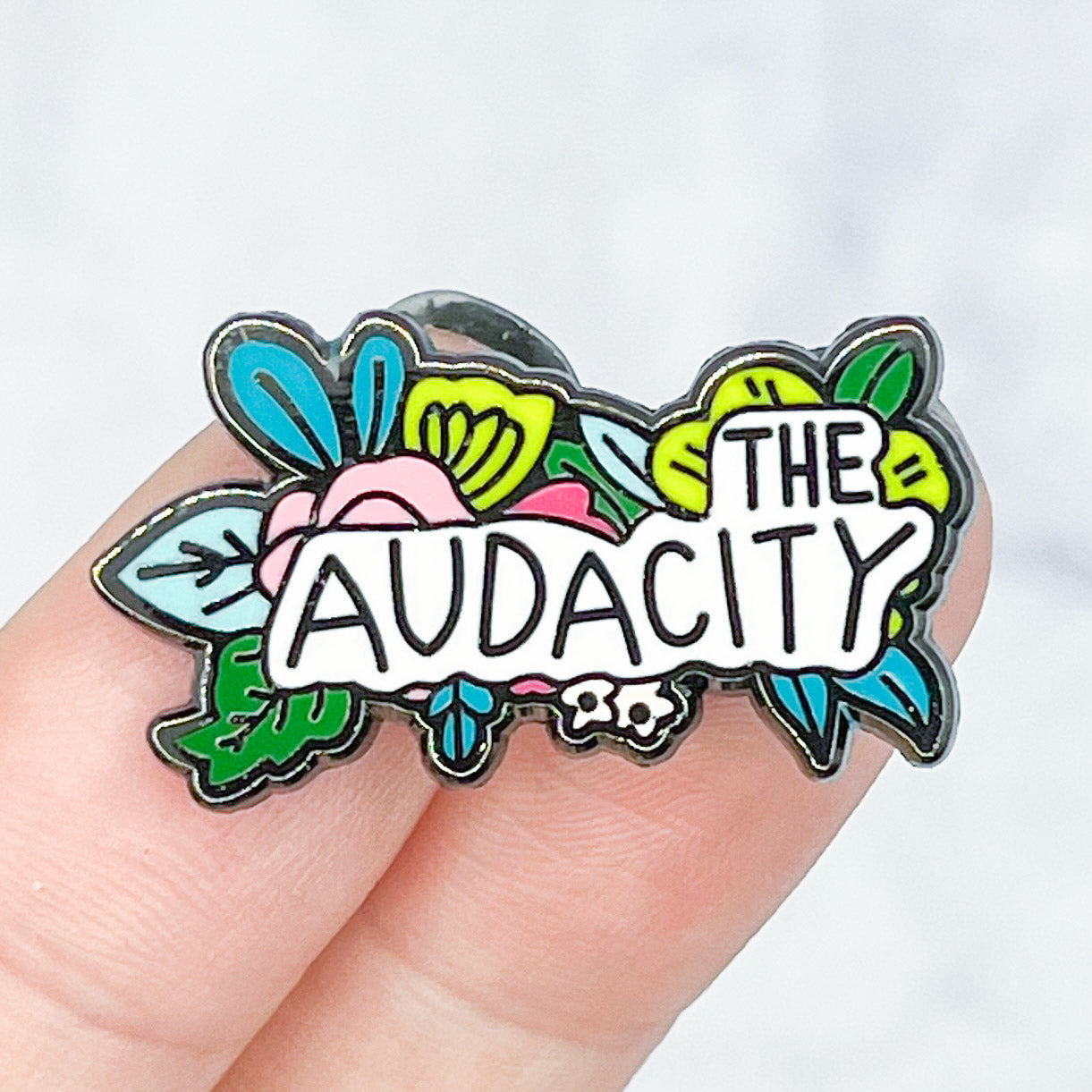 "The AUDACITY" Enamel Pin