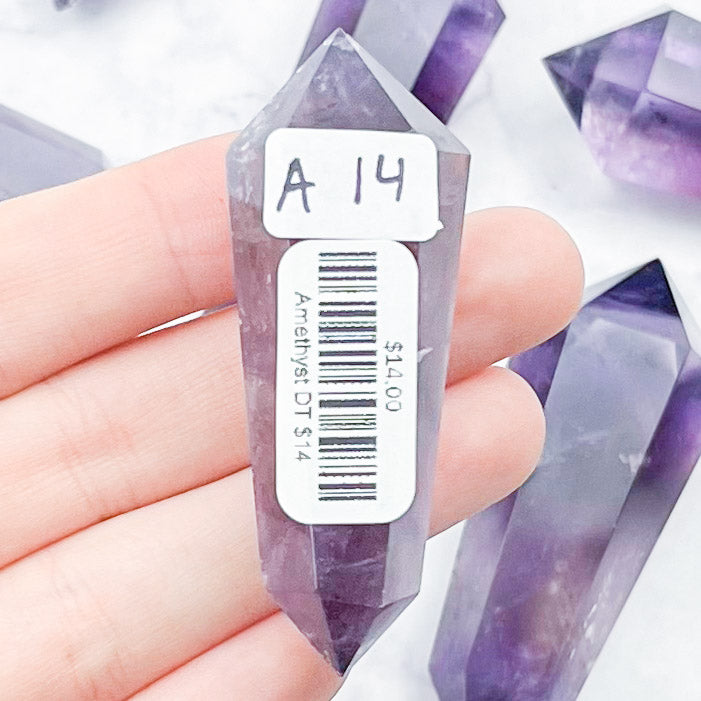 Amethyst Double Terminated Point $14