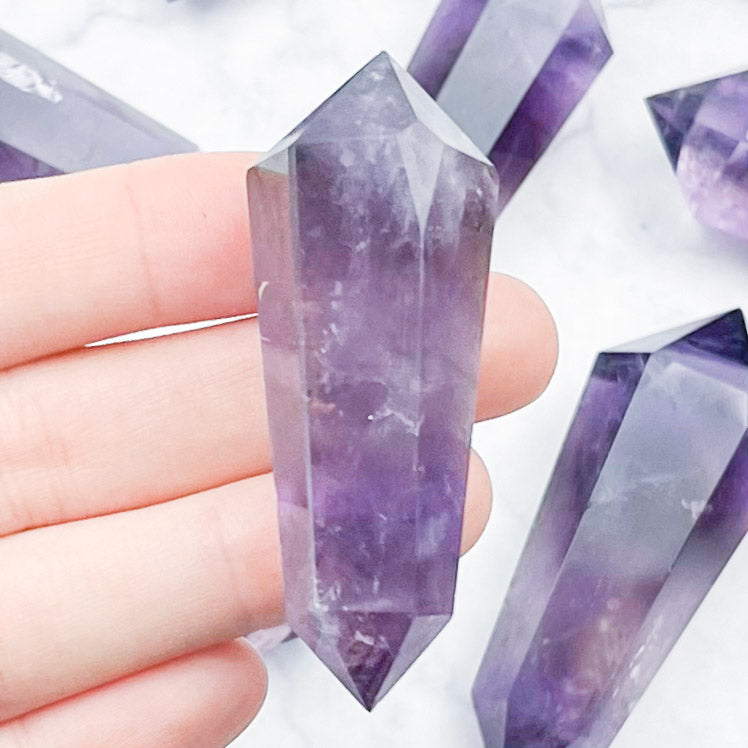 Amethyst Double Terminated Point $14