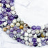 6mm Dog Tooth Amethyst Bead Strand D18