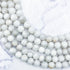 6mm White Lace Agate Bead Half Strand X10