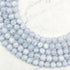 6mm Blue Lace Agate Bead Half Strand U19