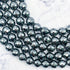 10mm Faceted Hematite Bead Strand D16