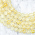 8mm Yellow Selenite Bead Half Strand M22