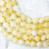 10mm Yellow Selenite Bead Half Strand V27