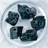 Medium Raw Black Tourmaline Nugget Bead Pack T6 (5 Beads)